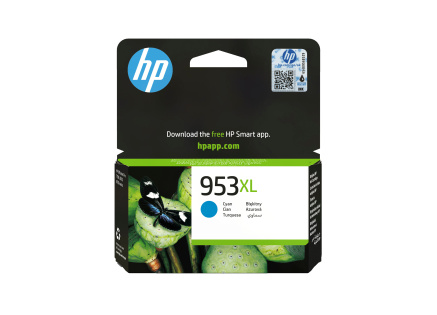 HP 953XL High Yield Cyan Original Ink Cartridge (1,600 pages)