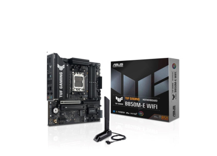ASUS MB Sc AM5 TUF GAMING B850M-E WIFI, AMD B850, 4xDDR5, 2xDP, 1xHDMI, WiFi, mATX