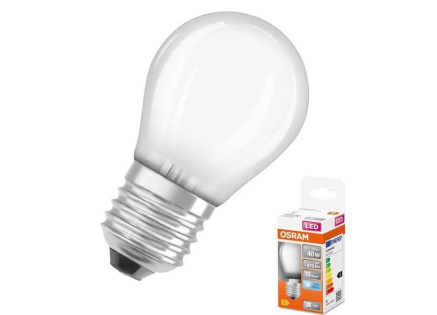OSRAM LED STAR E27 4W/840 SCLP40W miniglobe studená
