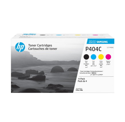 HP - Samsung CLT-P404C 4-pk CYMK Toner Crt (1,500 / 1,000 pages) HP - Samsung CLT-P404C 4-pk CYMK Toner Crt (1,500 / 1,000 pages)