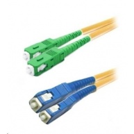 Duplexní patch kabel SM 9/125, OS2, SC(APC)-SC(PC), LS0H, 1m