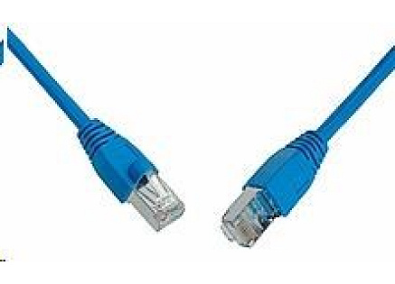 Solarix Patch kabel CAT5E SFTP PVC 20m modrý snag-proof C5E-315BU-20MB