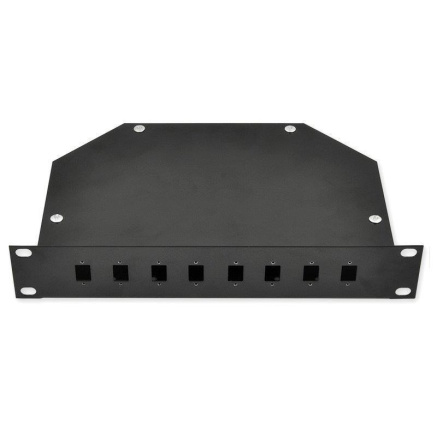 Optická vana 10" 1U, 8x SC simplex (8x LC duplex), černá