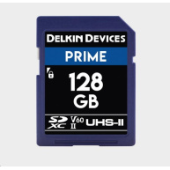 Delkin SD Prime 2000X UHS-II U3 (V60) R300/W100 128GB