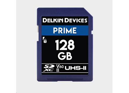 Delkin SD Prime 2000X UHS-II U3 (V60) R300/W100 128GB