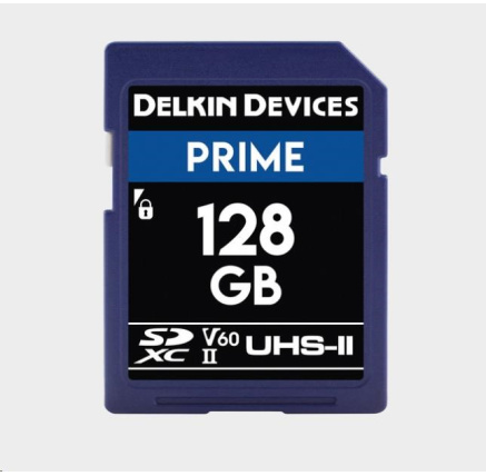 Delkin SD Prime 2000X UHS-II U3 (V60) R300/W100 128GB