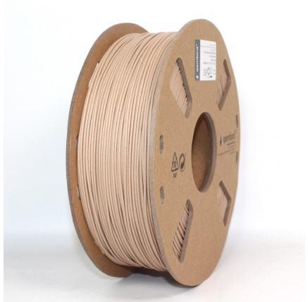 GEMBIRD Tisková struna (filament) PLA, 1,75mm, 1kg, přírodní dřevo