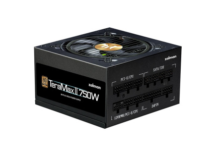 ZALMAN zdroj TeraMax II, 750W, 120mm, 80Plus Gold, Plně Modulární, ATX 3.0, černá ZALMAN zdroj TeraMax II, 750W, 120mm, 80Plus Gold, Plně Modulární, ATX 3.0, černá