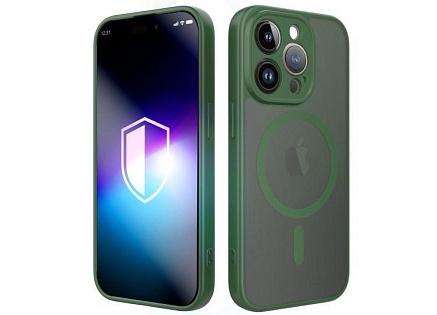 3mk ochranný kryt Misty MagCase Green pro Apple iPhone 14 Pro 3mk ochranný kryt Misty MagCase Green pro Apple iPhone 14 Pro