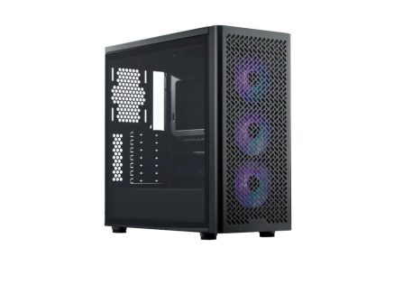 Cooler Master case Elite 502, Průhledná bočnice, ATX, 3x 120mm ARGB Fan, černá