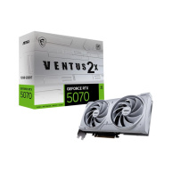 MSI VGA NVIDIA GeForce RTX 5070 12G VENTUS 2X OC WHITE, RTX 5070, 12GB GDDR7, 3xDP, 1xHDMI