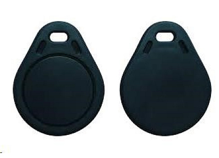 Elatec RFID Mifare čip, přívěsek na klíče, 13,56 MHz, černý - 100 pack