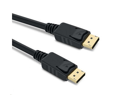 PREMIUMCORD Kabel DisplayPort 1.4 přípojný kabel M/M, zlacené konektory, 0,5m