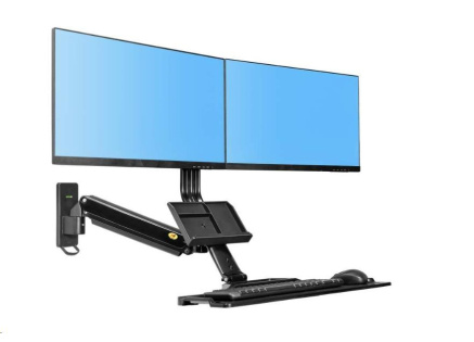 Držák na 2 monitory a klávesnici Fiber Mounts MC27-2AB Držák na 2 monitory a klávesnici Fiber Mounts MC27-2AB