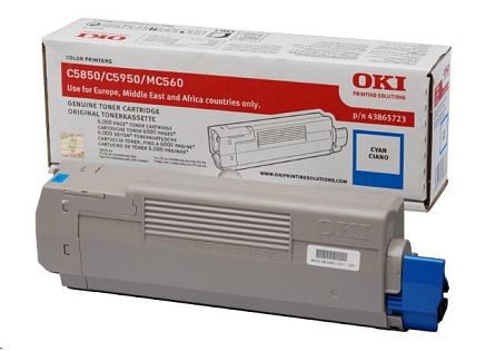 Oki Toner Cyan do C5850/C5950/MC560 (6 000 stránek)