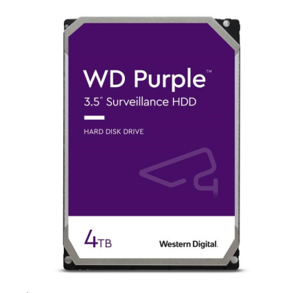 WD PURPLE WD43PURZ 4TB, SATA III 3.5", 256MB, 175MB/s, Low Noise, CMR