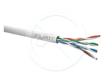 Instalační kabel Solarix UTP, Cat5E, drát, PVC, box 305m SXKD-5E-UTP-PVC Instalační kabel Solarix UTP, Cat5E, drát, PVC, box 305m SXKD-5E-UTP-PVC