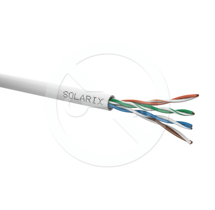 Instalační kabel Solarix UTP, Cat5E, drát, PVC, box 305m SXKD-5E-UTP-PVC