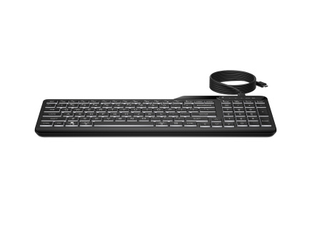HP 400 Backlit Wired Keyboard - drátová podsvícená klávesnice CZ/SK