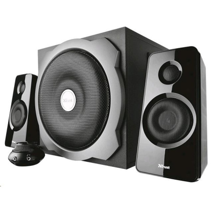 BAZAR - TRUST Reproduktory 2.1 Tytan Subwoofer Speaker Set -  black, černá - Poškozený obal (Komplet)