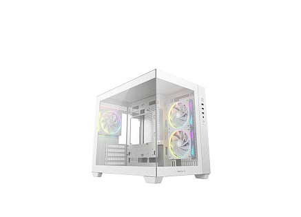 DEEPCOOL Case CG330 3F, mATX, Průhledná bočnice, 3x120mm ARGB Fan, bílá