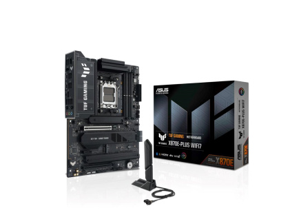 ASUS MB Sc AM5 TUF GAMING X870E-PLUS WIFI7, AMD X870E, 4xDDR5, 2xUSB-C 4.0, 1xHDMI