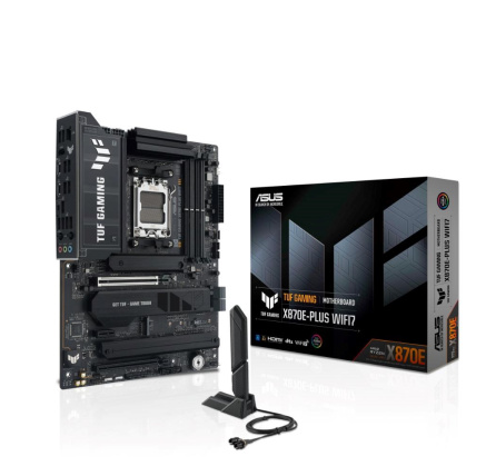 ASUS MB Sc AM5 TUF GAMING X870E-PLUS WIFI7, AMD X870E, 4xDDR5, 2xUSB-C 4.0, 1xHDMI