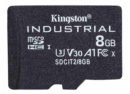 Kingston MicroSDHC karta 8GB Industrial C10 A1 pSLC Card Single Pack
