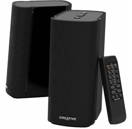 Creative T100 Bluetooth aktivní 2.0 reproduktory s optickým vstupem, Hi-Fi , DO, kompaktní, černé