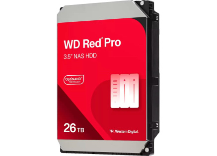 WD RED Pro NAS WD260KFGX 26TB, SATA III 3.5", 512MB 7200RPM, 272MB/s, CMR
