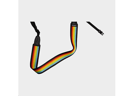 Polaroid Camera Strap Flat Rainbow Black