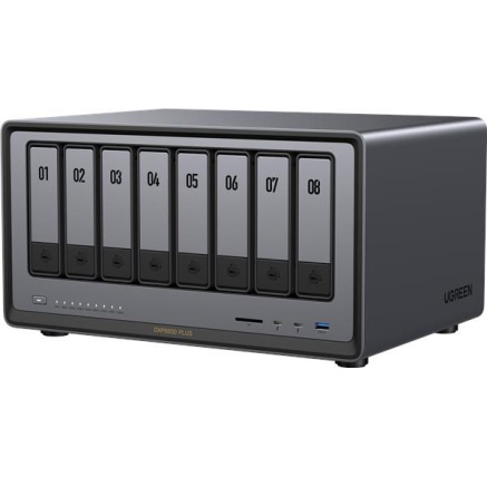 UGREEN NASync DXP8800 Plus (10C/i5-1235U/4,4GHz/8GBRAM/8xSATA/2xM.2/2x10GbE/1xPCIe/2xTB/2xUSB2.0/2xUSB3.2/HDMI/SD)