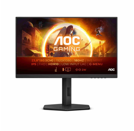 AOC MT IPS LCD WLED 27" 27G4X - IPS panel, 180Hz, 0,5ms, 1920x1080, 2xHDMI, DP, repro, pivot