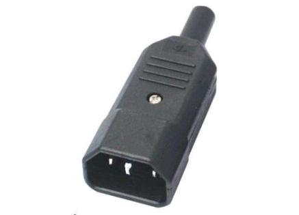 PREMIUMCORD Konektor napájecí 230V na kabel (samec, IEC C14)