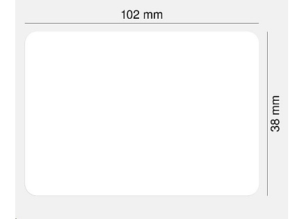 Zebra Z-Select 2000T, label roll, normal paper, 102x38mm