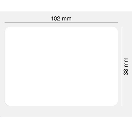 Zebra Z-Select 2000T, label roll, normal paper, 102x38mm