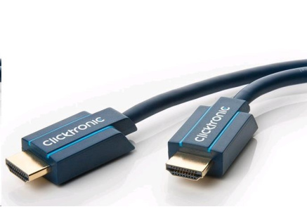 CLICTRONIC Kabel HQ HDMI 3m High Speed + Ethernet (v1.4) 3D, zlacené konektory, dvojité stínění, záruka 10 let CLICTRONIC Kabel HQ HDMI 3m High Speed + Ethernet (v1.4) 3D, zlacené konektory, dvojité stínění, záruka 10 let