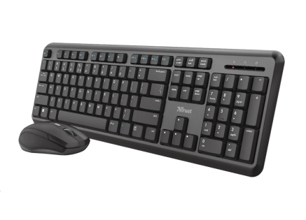 TRUST set klávesnice + myš ODY, bezdrátová, USB, US