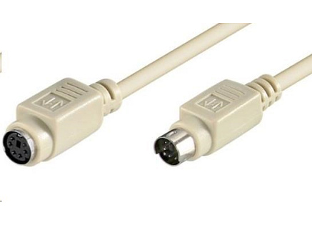 PREMIUMCORD Prodlužovací kabel PS/2(M) - PS/2(F) 3m (k PS/2 myši nebo klávesnici)