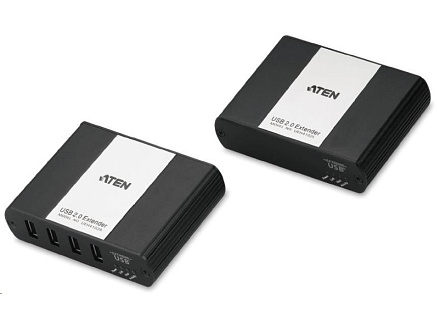 ATEN USB 2.0 prodlužka s 4portovým hubem do 100m po LAN IP