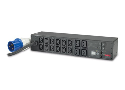 APC Rack PDU, Metered, 2U, 32A, 230V, (12)C13 & (4)C19, IEC-309 32A 2P+E 3.66m