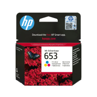 HP 653 Tri-color Original Ink Advantage Cartridge (200 pages)