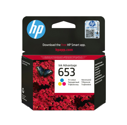 HP 653 Tri-color Original Ink Advantage Cartridge (200 pages)
