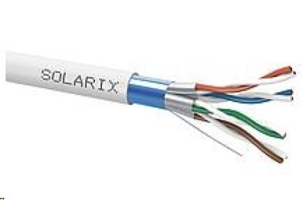 Instalační kabel Solarix CAT6A FFTP šedý Dca s2 d2 a1 500m SXKD-6A-FFTP-LSOH