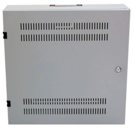 XtendLan 19" nástěnný vertikální rozvaděč 2U+4U 540x150, perforované dveře, šedý