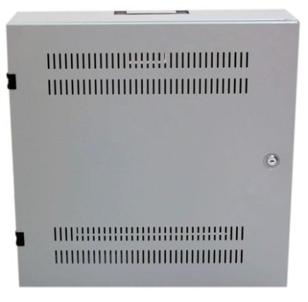 XtendLan 19" nástěnný vertikální rozvaděč 2U+4U 540x150, perforované dveře, šedý