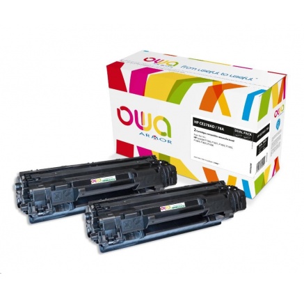 OWA Armor toner pro HP LJ P1566, 1601, 2x2100 stran, CE278AD, černá/black OWA Armor toner pro HP LJ P1566, 1601, 2x2100 stran, CE278AD, černá/black