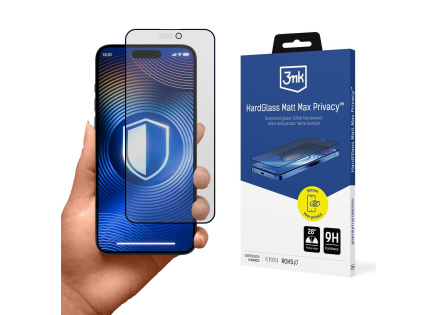 3mk tvrzené sklo HardGlass Matt Max Privacy pro Apple iPhone 13/13 Pro/14
