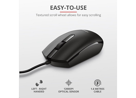 TRUST Myš Optical BASI WIRED, USB TRUST Myš Optical BASI WIRED, USB