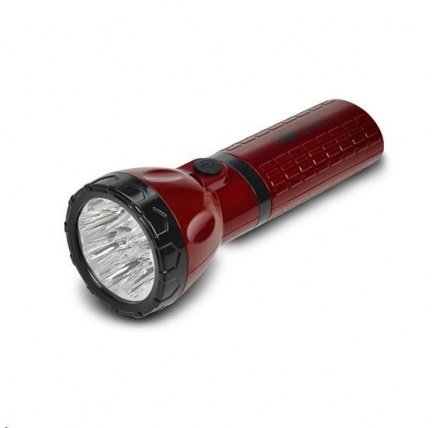 Solight nabíjecí LED svítilna, plug-in, Pb 800mAh, 9x LED, červenočerná